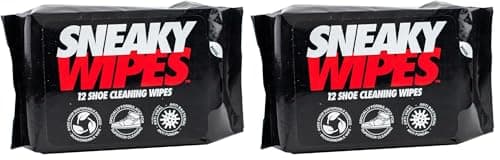 Image of SNEAKY Men's Sbwip Shoe wipes, Black, One UK (Pack of 2)