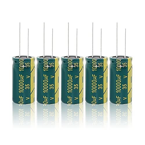 Image of Jadeshay Electrolytic Capacitor,10000uF 35V Electrolytic Capacitors 5 Pieces 18 * 35MM Aluminum High Frequency Electrolytic Capacitor for DIY Electronic Components Projects Circuit Boards LCD Monitor