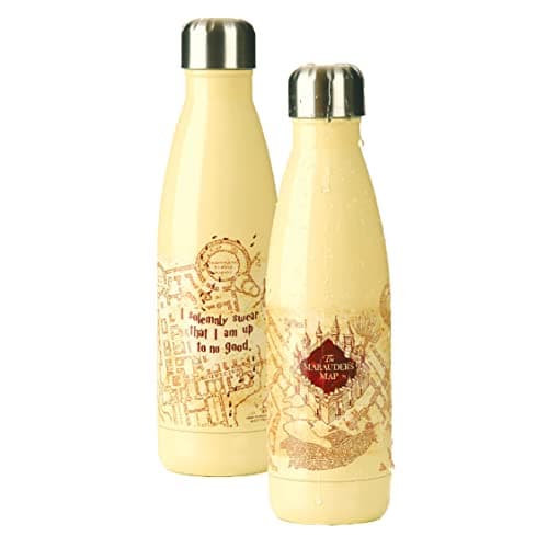 Image of Harry Potter Marauders Map Water Bottle - Officially Licensed Leakproof Metal Bottle for Hot and Cold Beverages, 500ml (17 oz), Gift for Potter Fans | Paladone