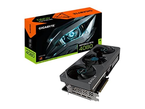Image of Gigabyte GeForce RTX 4080 EAGLE OC 16GB Graphics Card - 16GB DDR6X, 192bit, PCI-E 4.0, Core 2520Mhz, RGB, DP 1.4, HDMI 2.1a, NVIDIA DLSS 3, GV-N4080EAGLE OC-16GD