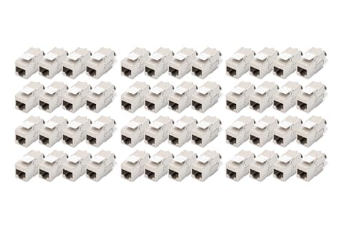 Image of Digitus Keystone module Cat-6A Shielded - 48 pieces - RJ45 socket - 500 MHz 10GBase-T - AWG 26-22 - Design compatible - With cable tie - Tool-free installation