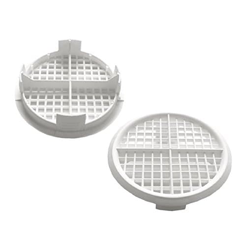 Image of 25 x White Plastic 70mm Round Soffit Air Vents/Upvc Push Fit Eaves Disc Fascia