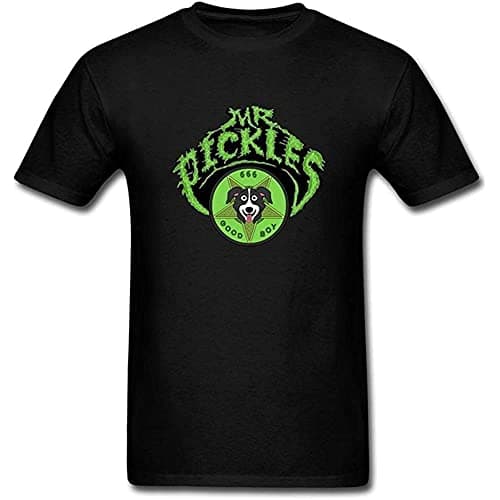 Image of RTCJRT Men's Mr Pickles Theme T Shirt Round Neck Black