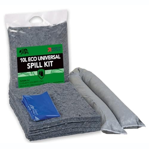 Image of BearTOOLS Eco Spill Control Kit 10L Spills | Environmentally Friendly | 85% Recycled Natural Fibres | Reduce Carbon Footprint | Sustainable Absorbent Solution | UK Made Oils, Fuels, Adblue Spillages