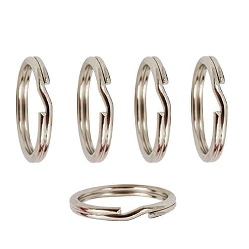Image of TJS 925 Sterling Silver Split Rings, 5 Pcs, 6mm Diameter, Strong and Durable, Nickel-Free, Ideal for Keychains, Jewellery Making and Crafts