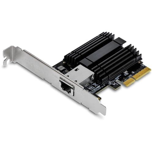 Image of TRENDnet 10 Gigabit PCIe Network Adapter, Supports 802.1Q VLAN, Standard and Low-Profile Brackets, Windows, Windows Server, Linux, NBase-T, TEG-10GECTX