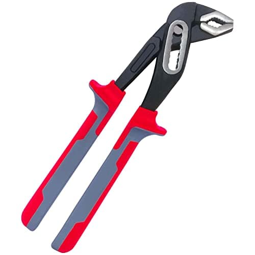 Image of Sharp-tec Water Pump Pliers 200mm, Quick Adjustable Pipe Grips Plumbers Pliers, Slip Joint Pliers Plumbing Wrench, Tongue and Groove Pliers with Large Jaw Capacity and Non Slip Handle