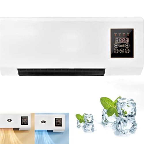 Image of 2000W Wall Mounted Air Conditioner, Split System with Remote, Portable Cooling & Heating Unit for Home Office Bedroom