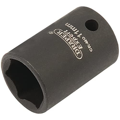 Image of Draper Expert 5016 11mm 1/4-inch Square Drive Hi-Torq 6-Point Impact Socket, Blue
