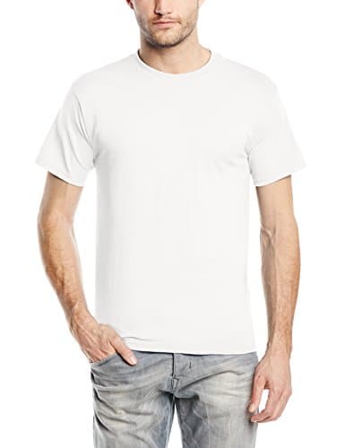 Image of Fruit of the Loom Men's Heavy T-Shirt, White, Small