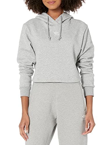 Image of adidas Originals Women's Hoodie, Medium Grey Heather, 14
