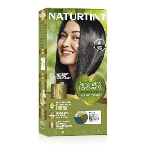 Image of Naturtint Permanent Hair Colour, 1N Ebony Black, Black