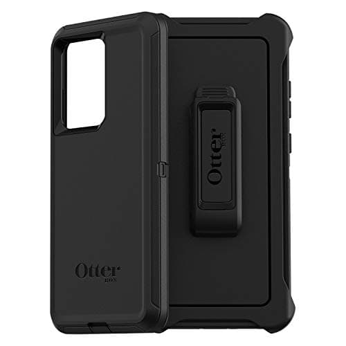 Image of OtterBox Defender Series Case for Samsung Galaxy S20 Ultra, Rugged Protection - Black - Non-Retail Packaging