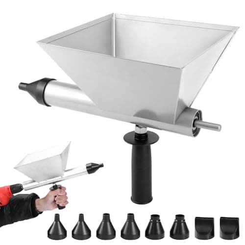 Image of HOVCEH Electric Mortar Pointing Grout Gun, Mortar Gun for Pointing Drill, Cement Grouting Machine, Pointing Grouting Machine with 8 Removable Nozzles, Cement Gun for Pointing, Bricks Wall Decoration