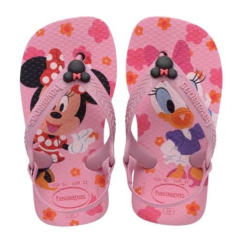 Image of Havaianas Baby Disney Classics II Unisex baby FlipFlop Pink Glow 6 UK Child