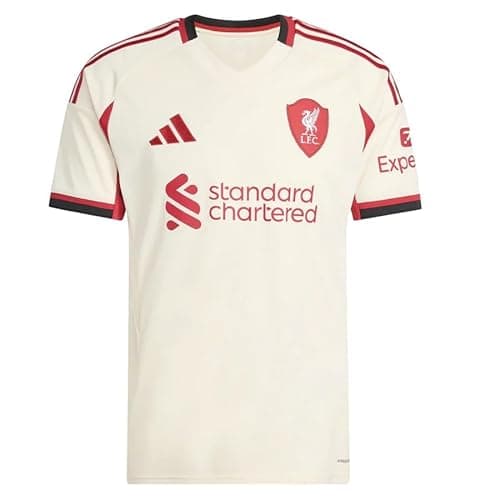 Image of adidas Liverpool FC 25/26 Men's Away Jersey, Wonder White, Large