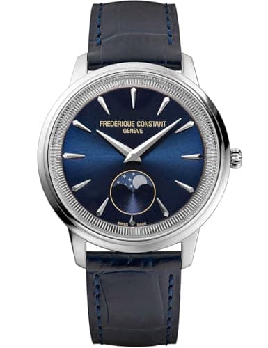 Image of Frederique Constant Unisex's Analogue Quartz Watch with Leather Strap FC-206N3S6
