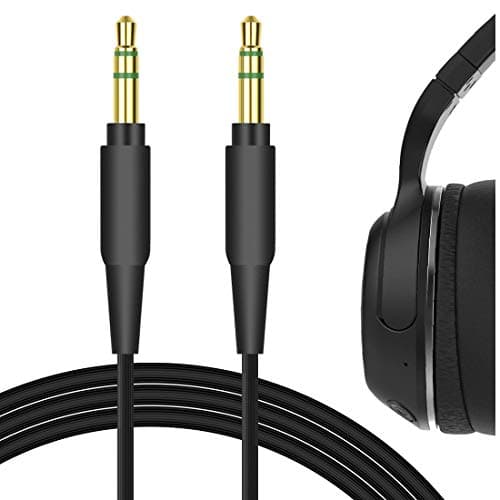 Image of GEEKRIA Audio Cable Compatible with Skullcandy Hesh EVO/ANC/3, Crusher ANC 2/EVO, Riff 2, 3.5mm Aux Replacement Stereo Cord (4 ft / 1.2 m)