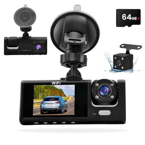 Image of 1080P Full HD DashCam for Cars, Diamond Lark Dash Cam Front with 32G SD Card, 3”LCD Screen, 170°Wide Angle, Dash Camera with Loop Recording, HDR, Night Vision, G-sensor, Parking Monitor