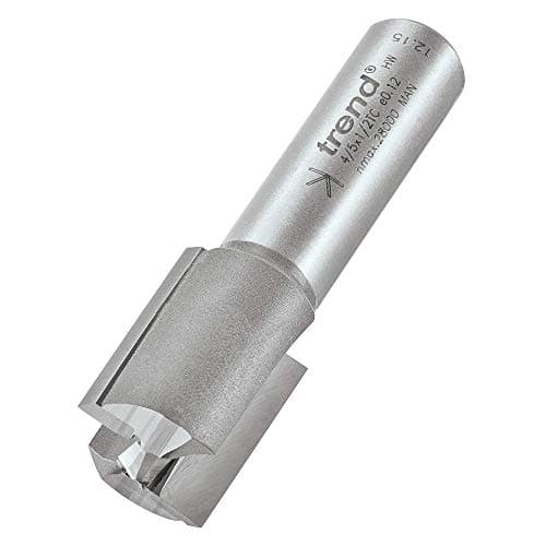 Image of Trend Professional Straight Two Flute Cutter, 1/2 Inch Shank, 19.1mm Cut Diameter, Tungsten Carbide Tipped, 4/5X1/2TC