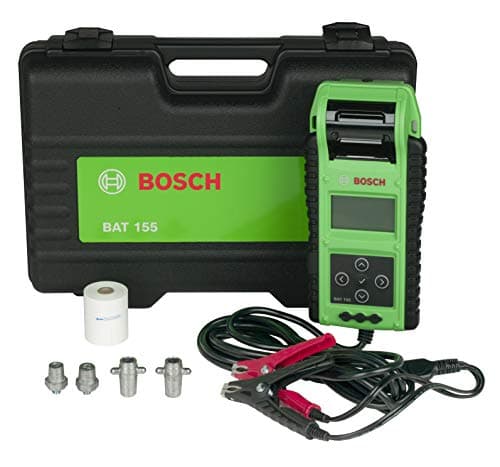 Image of Bosch BAT155 Heavy Duty Battery Tester with Integrated Printer - Use with 6V and 12V Batteries, 12V and 24V Charging Systems