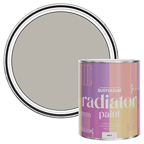Image of Rust-Oleum Beige Radiator Paint in Matt Finish - Portland Stone 750ml