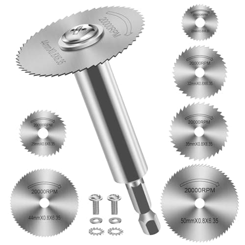 Image of FOTYBEI 1/4" Hex Shank (100mm) Rotary Drill Saw Blade, HSS Circular Saw Blades Cutting Discs for Drill Rotary Tools Wood PVC Pipe Plastic Soft Metal