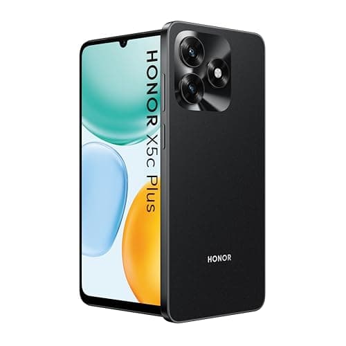 Image of HONOR X5c Plus, Unlocked Mobile Phones, 6.74-Inch Bright and Dynamic Display,64GB, 50 MP Ultra-Clear Dual Camera, Dual SIM, Android 15,Black (Renewed)