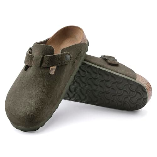 Image of Birkenstock Women's Boston Clogs, Thyme, Green, 8 Medium US