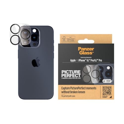 Image of PanzerGlass Picture Perfect Lens Protector for iPhone 15 Pro/iPhone 15 Pro Max