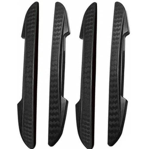 Image of Universal Car Door Edge Protector - 4 Pieces Black Rubber Guards for Protection Against Scratches, Bumps and Scrapes - Anti-collision Strips