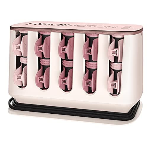 Image of Remington PROluxe Heated Hair Rollers (OPTIheat Technology, 90 Second Heat Up, Sets Curls in 5 Minutes, 20 Velvet Flocked Rollers - 8 Medium 25mm and 12 Large 32mm) H9100
