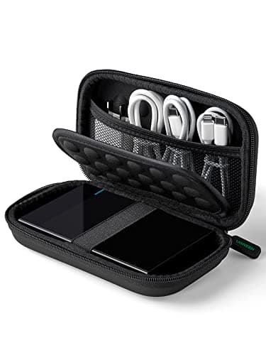 Image of UGREEN Hard Drive Case, Portable External Hard Drive Bag for 2.5 Inch HDD SSD, Waterproof Protective Storage Pouch EVA Compatible with Solid State Drive WD Western Seagate Toshiba Lacie