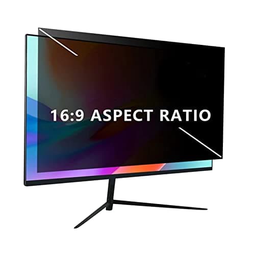 Image of 25in Computer Privacy Screen Filter, 16:9 Aspect Ratio Removable Anti Glare Blue Light UV Protection Eye Protector Film for Widescreen Computer Monitors for Data Protection