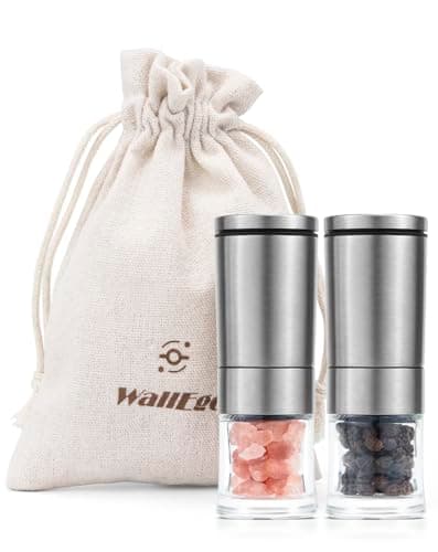Image of Portable Small Salt and Pepper Grinder Set, Mini Camping & Picnic & BBQ Essential, Compact Outdoor Cooking Travel Spice Mill [Without Spice Content]