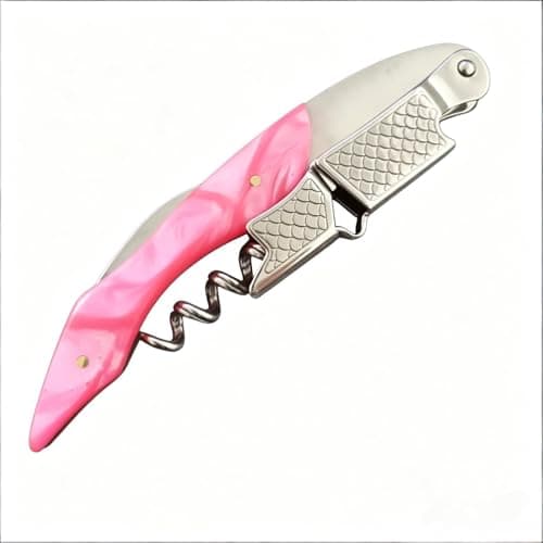 Image of 3-in-1 Corkscrew, with Bottle Opener and Foil Cutter | Wine Corkscrew | Beer Bottle Opener | Waiter's Friend | Stainless Steel Double-Hinged Cork Extractor