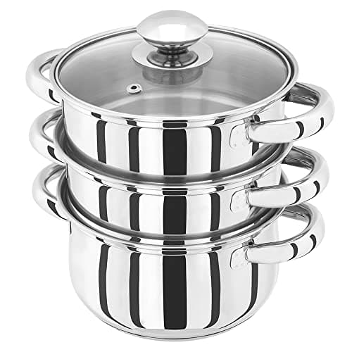 Image of Judge Essential 3-Tier Stainless Steel Steamer- 16cm Food Steamer Pot