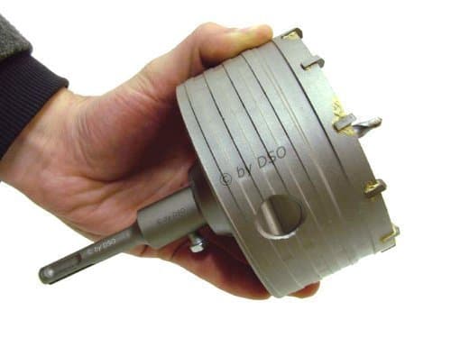 Image of 110mm Diameter Sds + Tungsten Carbide Tipped (Tct) Core Drill