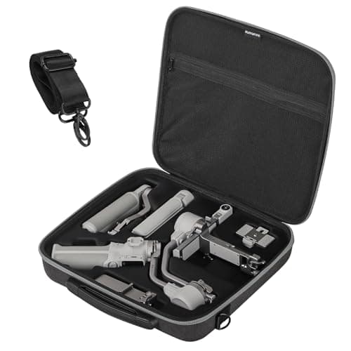 Image of RC GearPro Carrying Case for DJI RS 4 Mini, Portable Shoulder Bag Travel Hard Suitcase Compatible with DJI Ronin RS4 Mini Handheld 3-Axis Gimbal Stabilizer