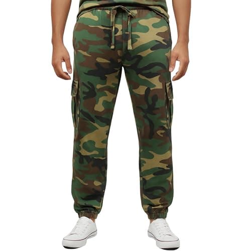 Image of Game Mens Army ACU Digital Camouflage Jogging Bottoms Military Camo Jogger