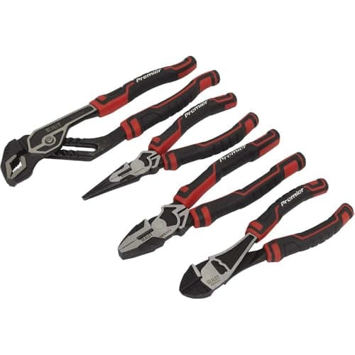 Image of Sealey AK8378 4pc High Leverage Pliers Set , Black