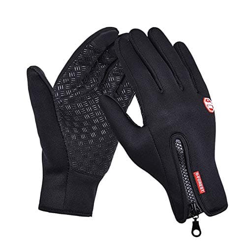 Image of Yizhet Cycling Gloves Women, Anti-Slip Riding Gloves for Touch Screen, Lightweight Unisex Spring Outdoor Running Gloves, Windproof Thin Thermal Gloves for Working, Driving, Hiking in Winter (M)
