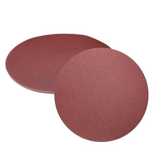 Image of sourcing map 5pcs 12-Inch PSA Sanding Discs, 80 Grits Aluminum Oxide Self Adhesive Stick Back Sandpapers, No-Hole Round Wet/Dry Sander Papers, Sand Auto Car Paint, Wood, Metal