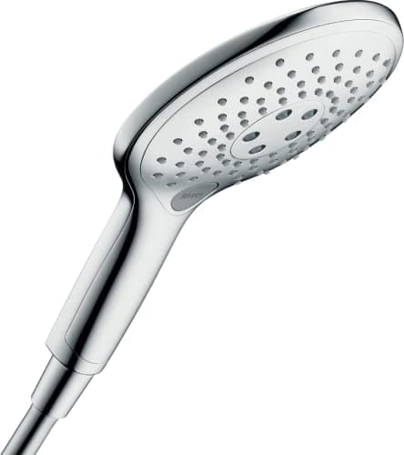 Image of hansgrohe Raindance Select S - water-saving shower head 9 l/min (EcoSmart), hand shower round (⌀ 150 mm) with 3 sprays, with anti-limescale function, chrome, 28588000