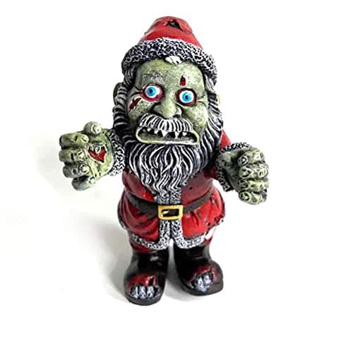 Image of Chiyyak Zombie Gnome Garden Sculpture, Resin Garden Gnome Scary Gnome Statue Garden Figures Funny Garden Ornaments for Indoor and Outdoor Halloween Decoration 12.5 cm