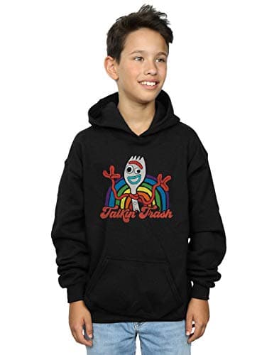 Image of Disney Boys Toy Story 4 Forky Talkin' Trash Hoodie Black 5-6 Years
