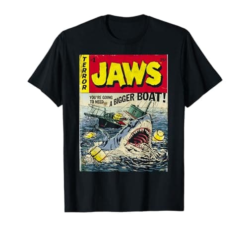 Image of Jaws Pulp Attack Comic Cover T-Shirt