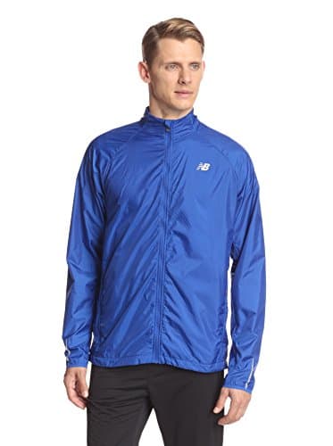 Image of New Balance Men's Shadow Run Jacket - Azurite/Acai, Large