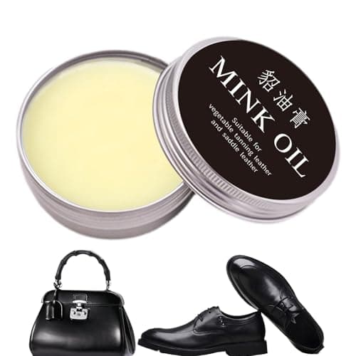 Image of Yonuaret Natural Leather Recoloring Balm With Mink Oil, Leather Cleaner, Conditioner & Restorer Leather Care Balm, Refurbishing Conditioning Cream For Bags, Leather Furniture, Shoes, Car Seats