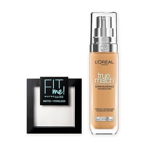 Image of L'Oreal Paris DUO Setting Powder & Foundation -0 2W Golden Almond 30ml